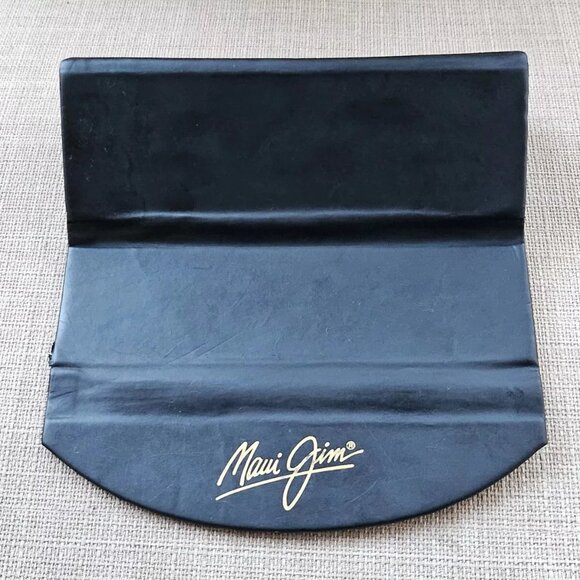 Maui Jim Glasses Frame Black Semi Hard Tri Fold Case only Read desc - Picture 6 of 11